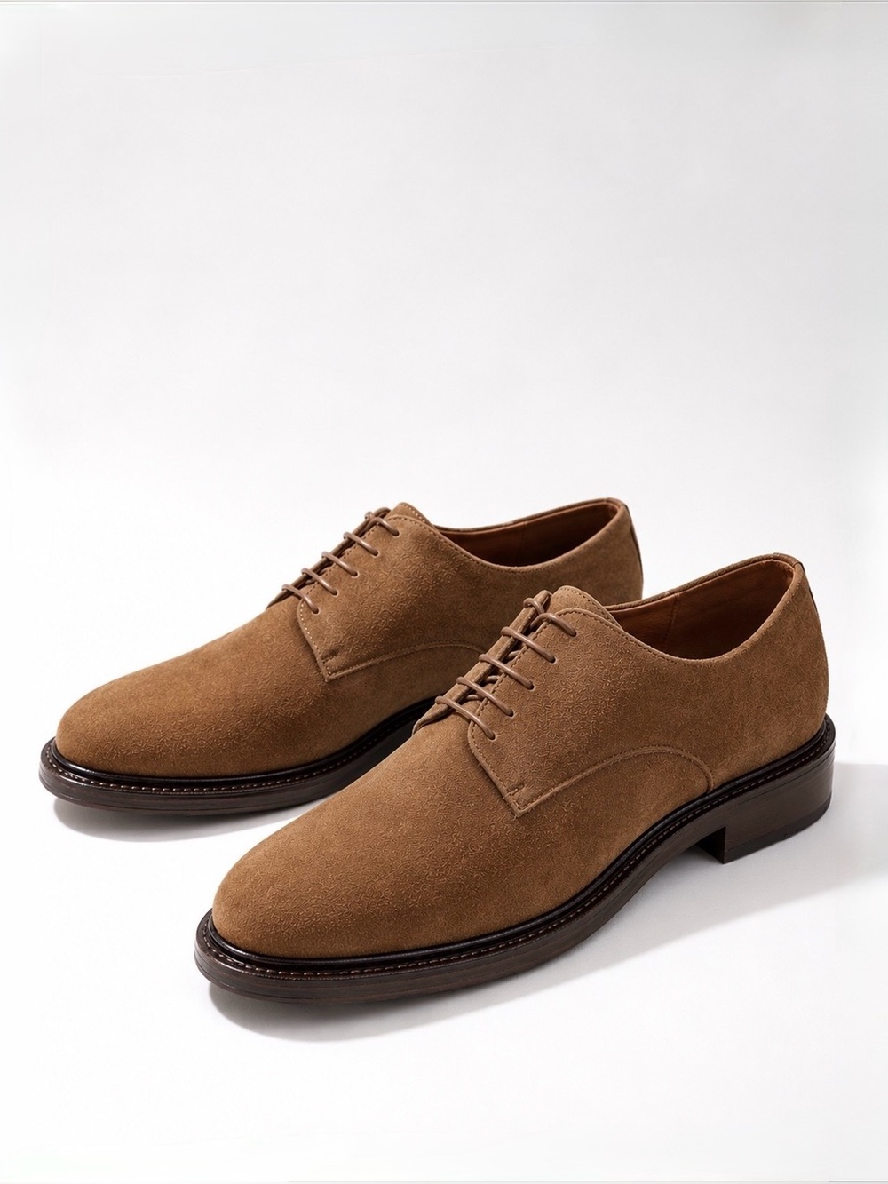VINCE Davies Suede Derby Oxford Shoes Brown 11.5